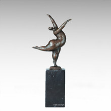 Abstract Figure Statue Fat Lady Bronze Sculpture TPE-736